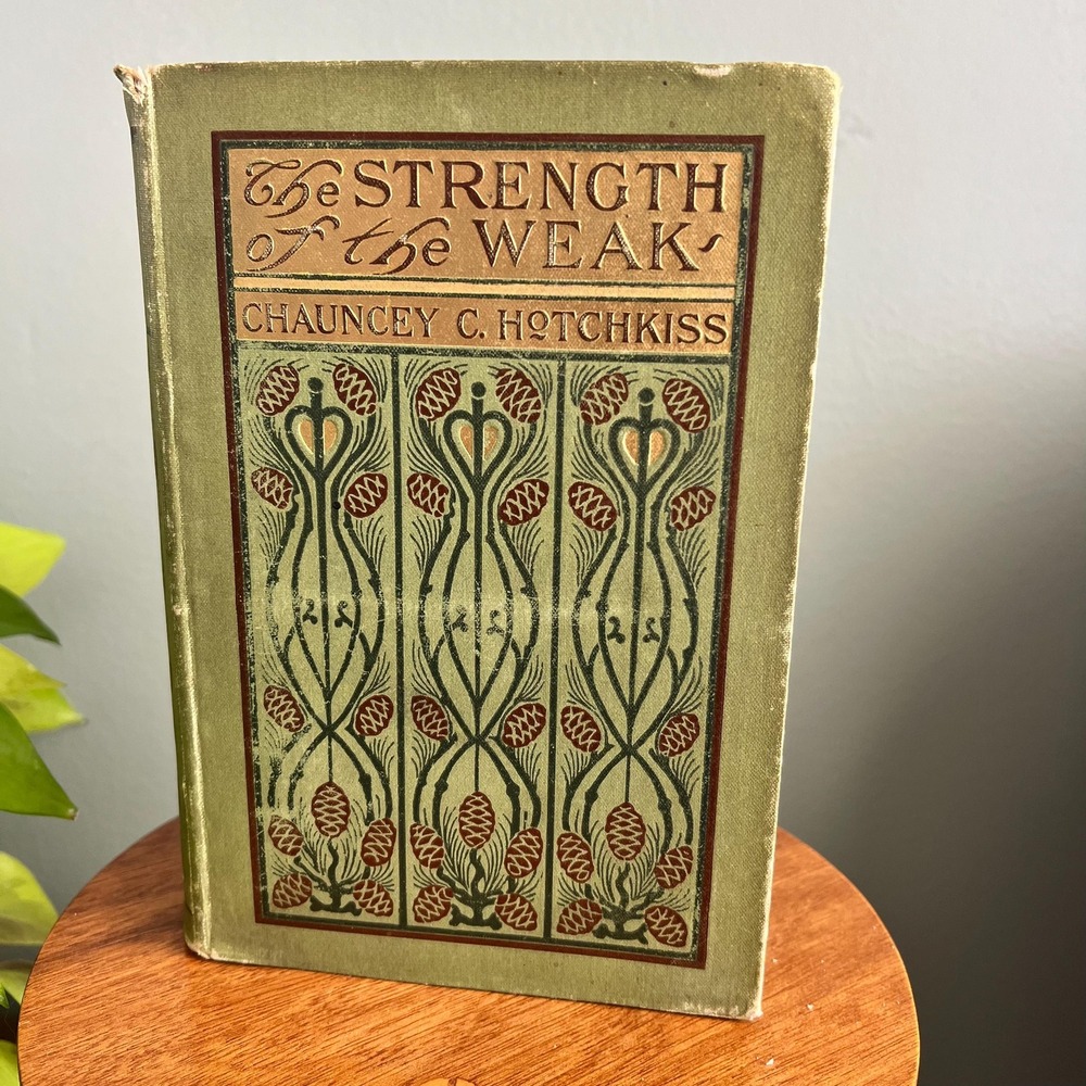 Antique 1902 Book  The Strength Of Th Weak By Chauncey C. Hotchkiss  1st Edition